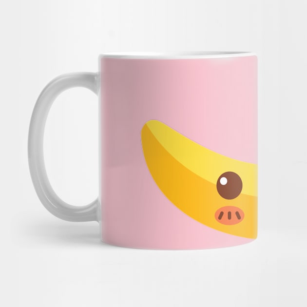 Blushing Kawaii Banana by InkyArt